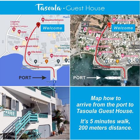 Tasoula Guest House Adamantas  ภายนอก รูปภาพ